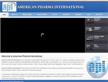 Tablet Screenshot of americanpharmainternational.com